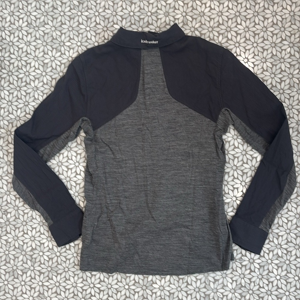 Women's Icebreaker Merino Hike Long Sleeve Top in Grey, Size S - Picture 2 of 8